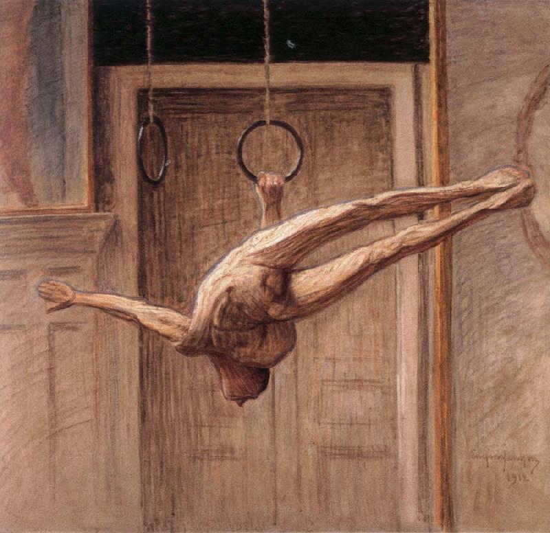 Eugene Jansson ring gymnast no.2 oil painting picture